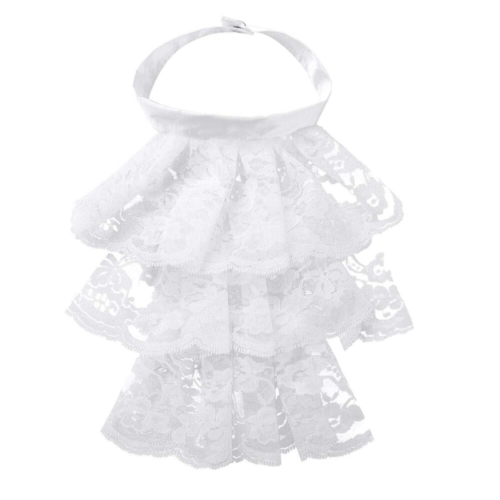 5962 Victorian Steampunk Lace Jabot Neck Steampunk Clothing